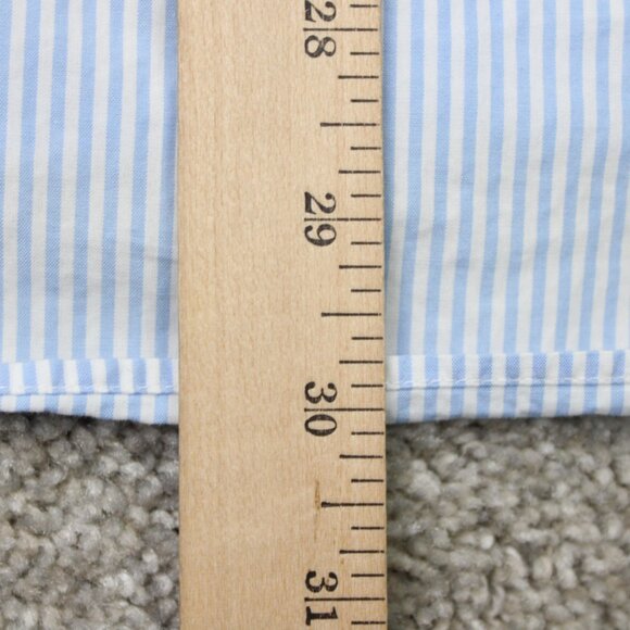 Vineyard Vines Murray Shirt Mens Large Blue/White Striped Long Sleeve Cotton - Picture 11 of 12